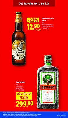 akční leták Lidl 29.1.2026-1.2.2026