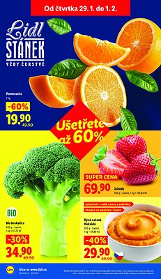 akční leták Lidl 29.1.2026-1.2.2026