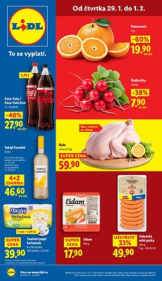 akční leták Lidl 29.1.2026-1.2.2026