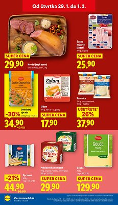 akční leták Lidl 29.1.2026-1.2.2026