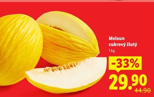 Meloun cukrový žlutý