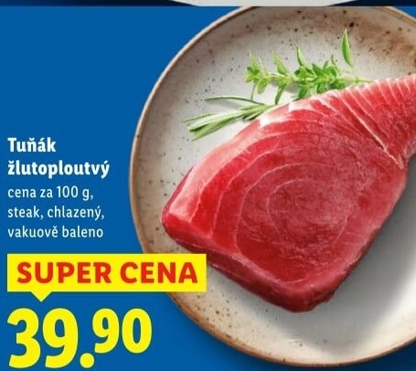Tuňák žlutoploutvý steak