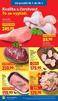 akční leták Lidl 26.1.2026-28.1.2026