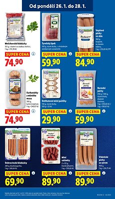 akční leták Lidl 26.1.2026-28.1.2026