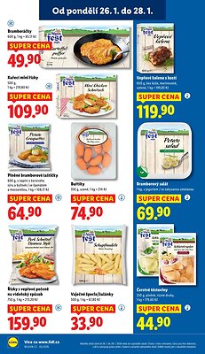 akční leták Lidl 26.1.2026-28.1.2026