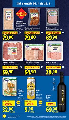 akční leták Lidl 26.1.2026-28.1.2026