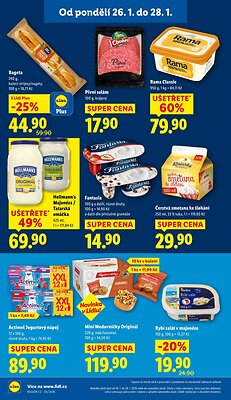 akční leták Lidl 26.1.2026-28.1.2026