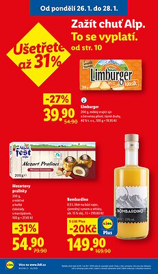 akční leták Lidl 26.1.2026-28.1.2026