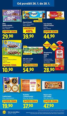 akční leták Lidl 26.1.2026-28.1.2026