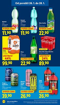 akční leták Lidl 26.1.2026-28.1.2026