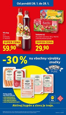 akční leták Lidl 26.1.2026-28.1.2026