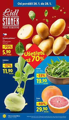 akční leták Lidl 26.1.2026-28.1.2026