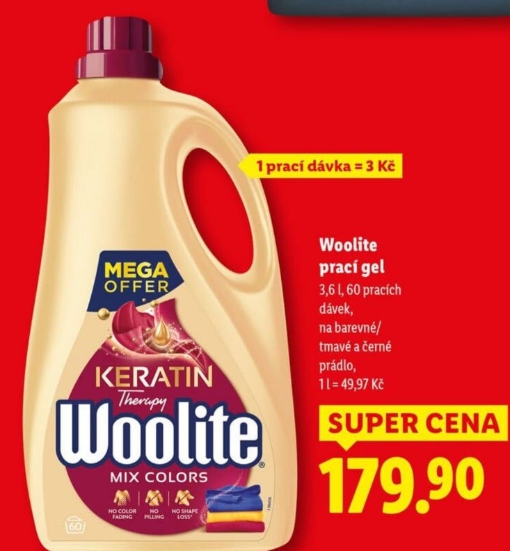 Prací gel Woolite