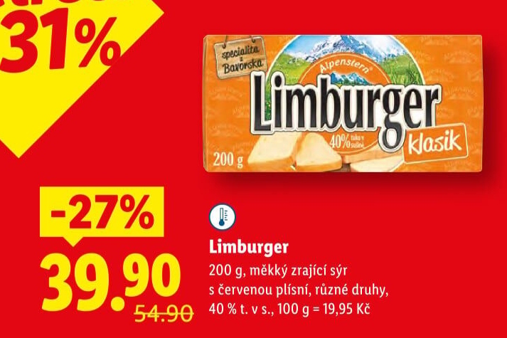 Sýr Limburger Alpenstern