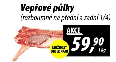 Vepřové půlky rozbourané