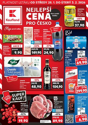 akční leták Kaufland 28.1.2026-2.2.2026