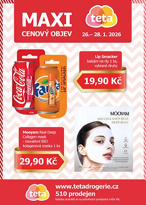 akční leták Teta drogerie 26.1.2026-28.1.2026