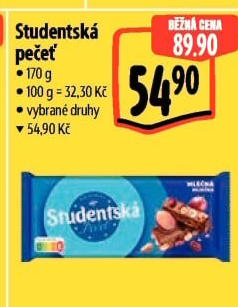 Čokoláda Studentská pečeť Orion