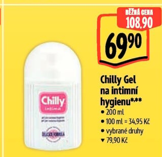 Intimní gel Intima Chilly