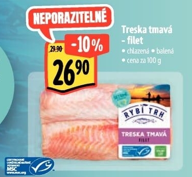 Treska tmavá filety Albert
