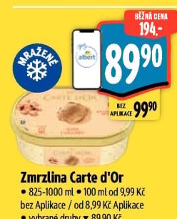 Zmrzlina ve vaničce Carte D'