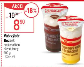 Dezert se šlehačkou Váš Výběr