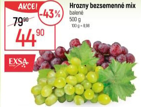 Hrozny mix bezsemenné