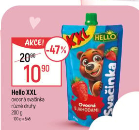 Ovocná kapsička Hello