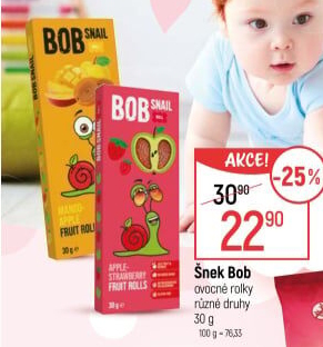 Ovocné pásky Šnek BOB LLC Eco Snack