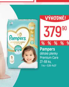 Pleny dětské Pampers Premium Care