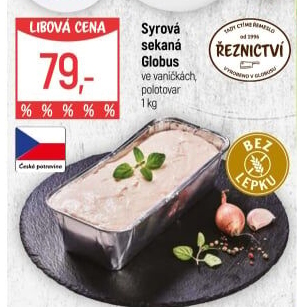 Sekaná syrová Globus