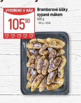 Šišky bramborové s mákem Globus
