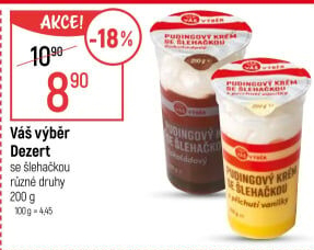 Dezert se šlehačkou Váš Výběr