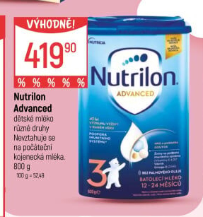 Kojenecká výživa Nutrilon Advanced