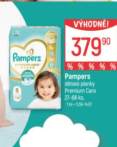 Pleny dětské Pampers Premium Care