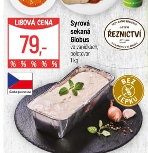 Sekaná syrová Globus