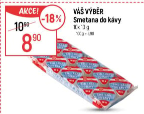 Smetánky do kávy Váš Výběr