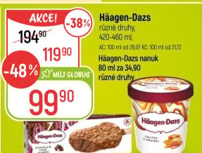 Zmrzlina v kelímku Häagen-Dazs