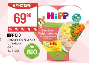 Hotové pokrmy bio HiPP