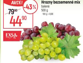 Hrozny mix bezsemenné