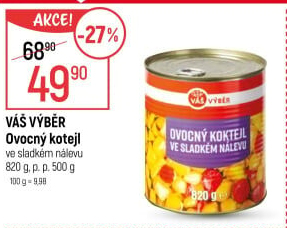 Kompot Ovocný koktejl Váš Výběr