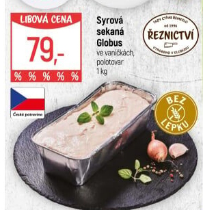 Sekaná syrová Globus