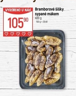 Šišky bramborové s mákem Globus