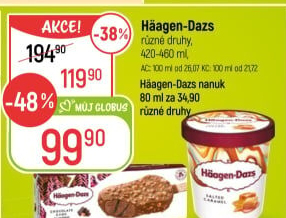 Zmrzlina v kelímku Häagen-Dazs