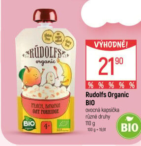 Kapsička ovocná bio Rudolfs