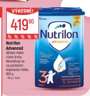 Kojenecká výživa Nutrilon Advanced