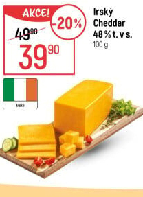 Sýr Cheddar irský 48%