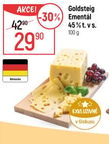 Sýr Ementál 45 % Goldsteig