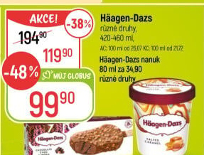 Zmrzlina v kelímku Häagen-Dazs