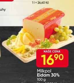 Sýr Eidam 30% Milko